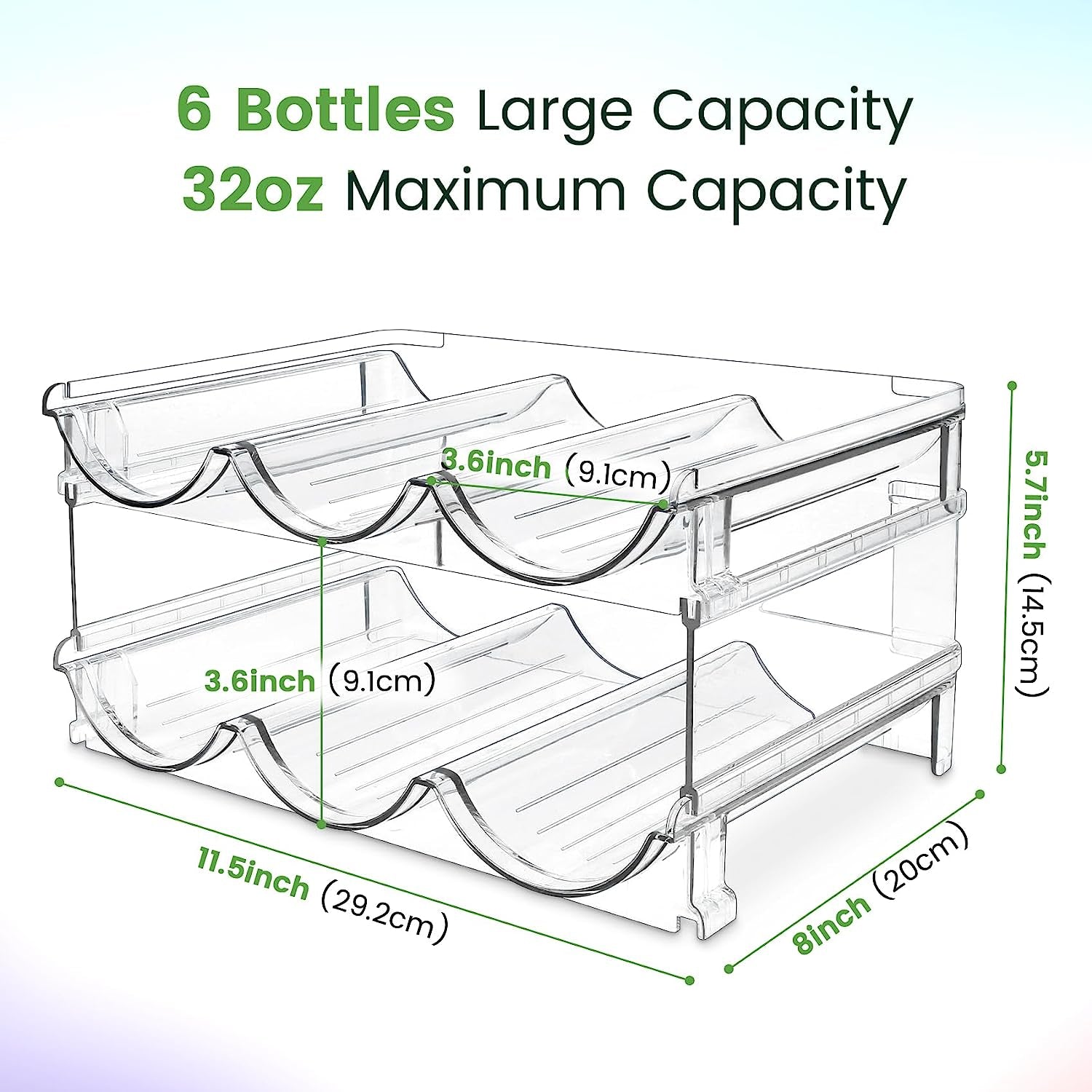 Tame Your Thirst: The Ultimate Water Bottle Organizer That Makes Hydration Fun! (2-Pack)